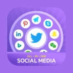 social media integration android application logo